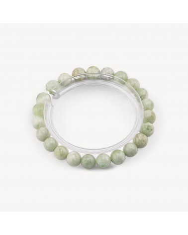 Bracciale Di Giada Canadese Naturale 7mm-HARD STONES | Worldofjewel.com