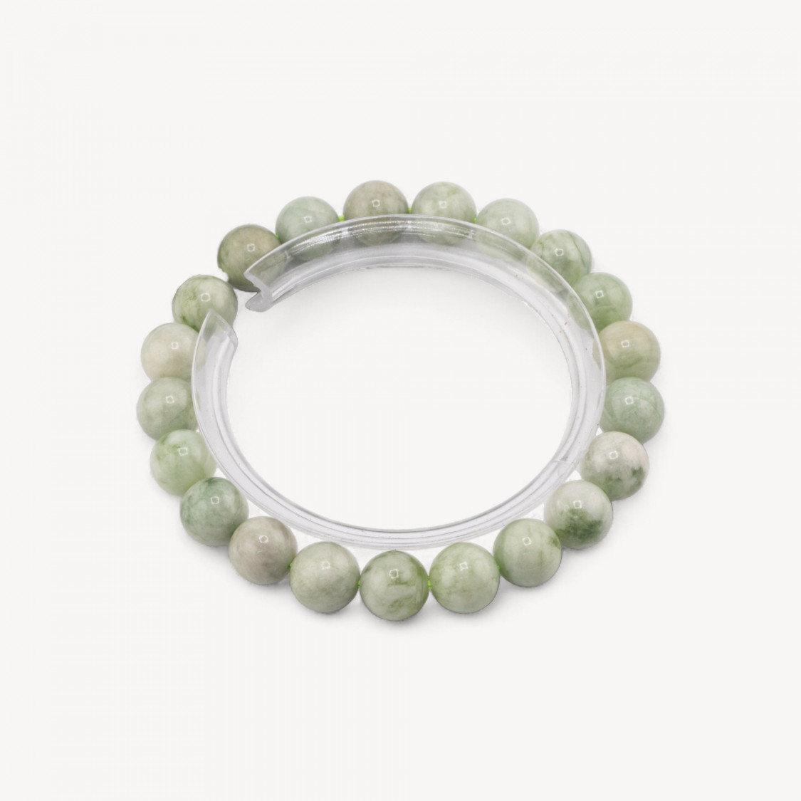 Bracciale Di Giada Canadese Naturale 8mm-PIERRES DURES | Worldofjewel.com