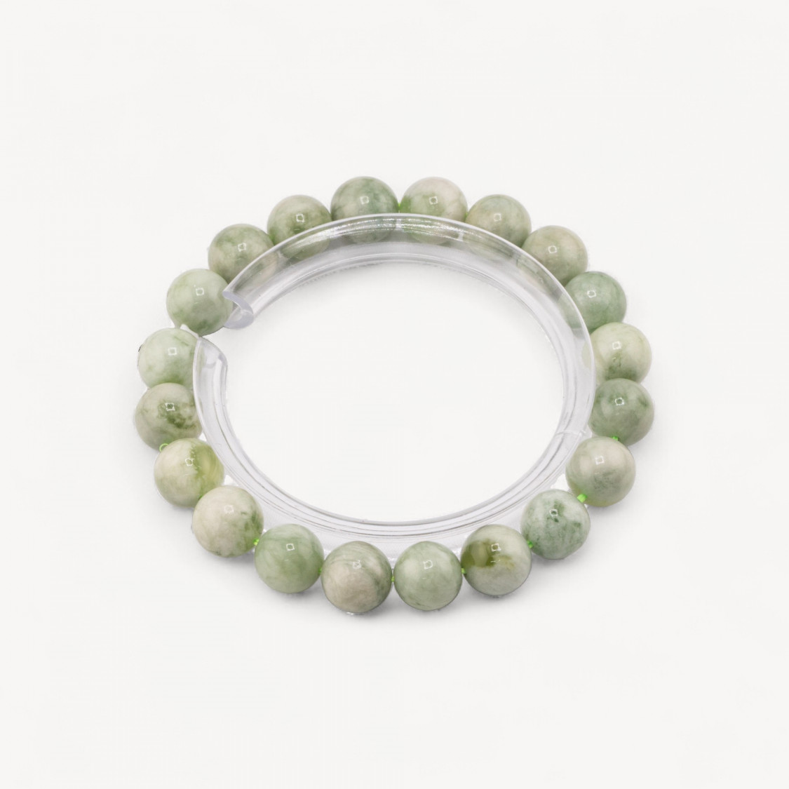 9mm Natural Canadian Jade Bracelet-HARD STONES | Worldofjewel.com