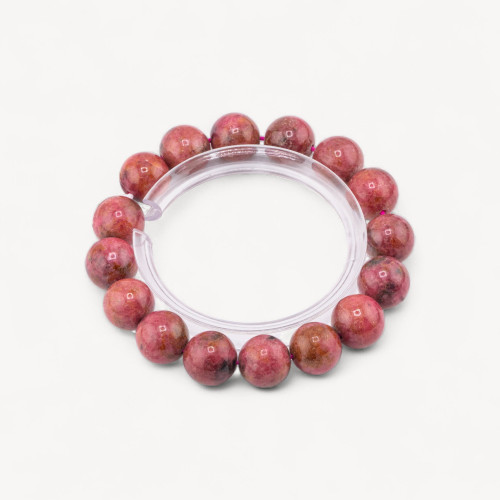 14mm Natural Rhodonite Bracelet
