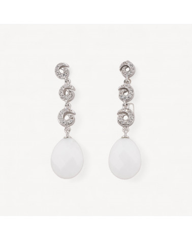 Orecchini Di Argento 925 Made in ITALY Bianco-SILBER 925 DESIGN ITALIEN | Worldofjewel.com