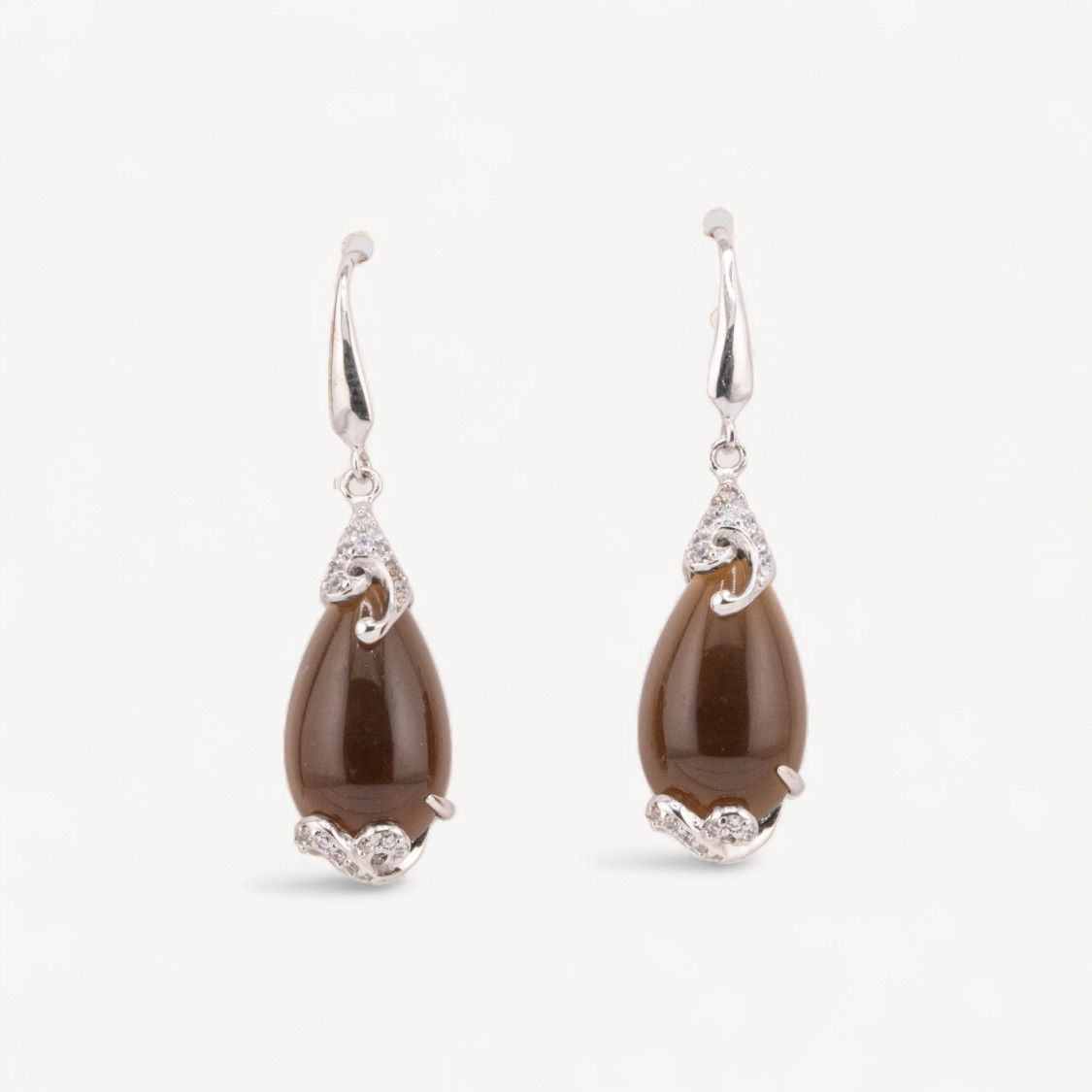 Orecchini Di Argento 925 Made in ITALY Fumè-SILBER 925 DESIGN ITALIEN | Worldofjewel.com