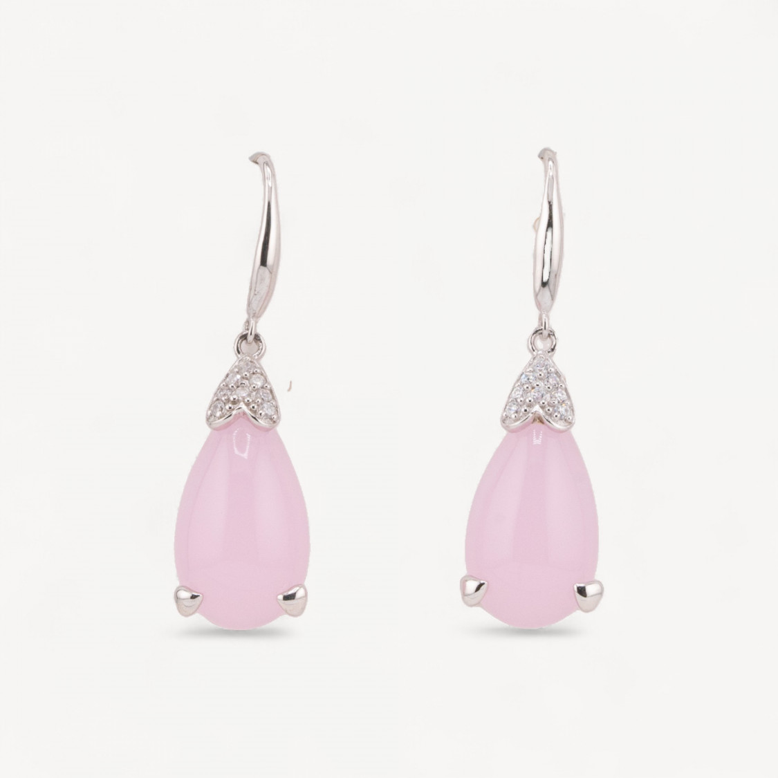 Orecchini Di Argento 925 Made in ITALY Rosa-ΑΣΗΜΙ 925 ΣΧΕΔΙΟ ΙΤΑΛΙΑ | Worldofjewel.com