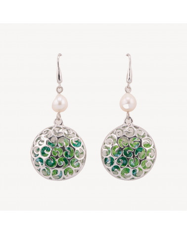 Orecchini Di Argento 925 Made in ITALY VERDI-SILVER 925 DESIGN ITALY | Worldofjewel.com