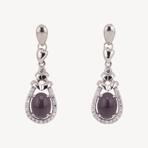 Boucles d'oreilles pendantes en argent 925
