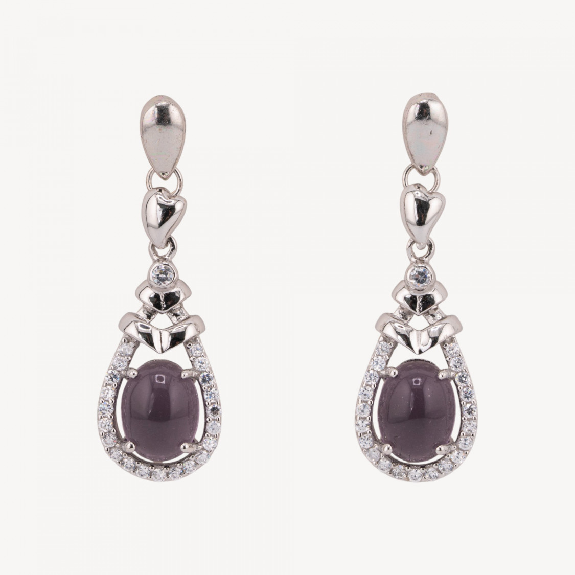 Pendientes colgantes de plata 925-PLATA 925 DISEÑO ITALIA | Worldofjewel.com