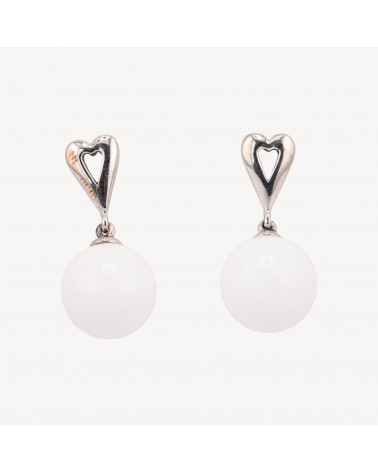 Orecchini A Perno Di Argento 925 Con Punto Luce E Briollette-ORECCHINI | Worldofjewel.com