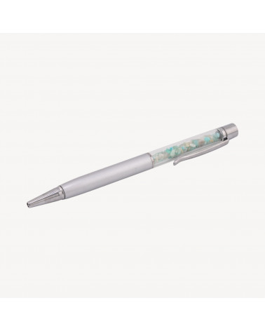 Penna A Sfera Con Pietre Semipreziose Naturali Avventurina-OGGETTISTICA CON MINERALI NATURALI CRISTALLOTERAPIA | Worldofjewel.com