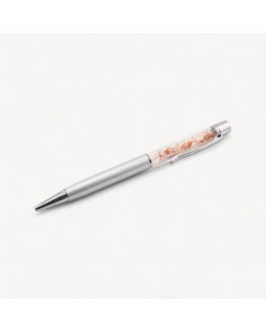 Penna A Sfera Con Pietre Semipreziose Naturali Corniola-OGGETTISTICA CON MINERALI NATURALI CRISTALLOTERAPIA | Worldofjewel.com