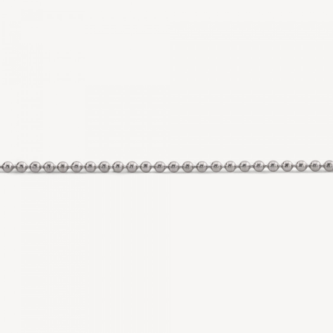 Catena A Metraggio Di Argento 925 con Palline 1,5mm 1 Metro Rodiato-CATENE IN ARGENTO 925 | Worldofjewel.com