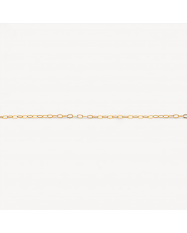 Catena A Metraggio Di Argento 925 Forzatina Schiacciata 1 Metro Dorato-CATENE IN ARGENTO 925 | Worldofjewel.com