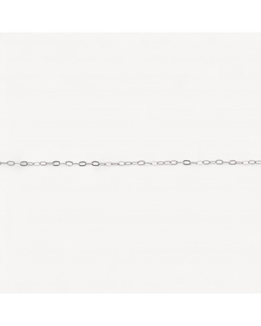Catena A Metraggio Di Argento 925 Forzatina Schiacciata 1 Metro Rodiato-CATENE IN ARGENTO 925 | Worldofjewel.com