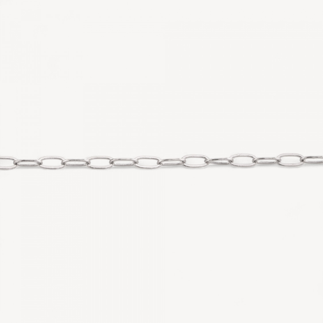 Catena A Metraggio Di Argento 925 Ovale da 2,5mm 1 Metro Rodiato-CATENE IN ARGENTO 925 | Worldofjewel.com