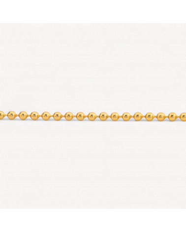 Catena A Metraggio Di Argento 925 Palline 2,5mm 50cm Dorato-CATENE IN ARGENTO 925 | Worldofjewel.com