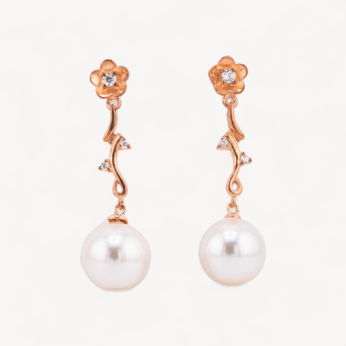 925 Silver Stud Earrings with Majorcan Pearls