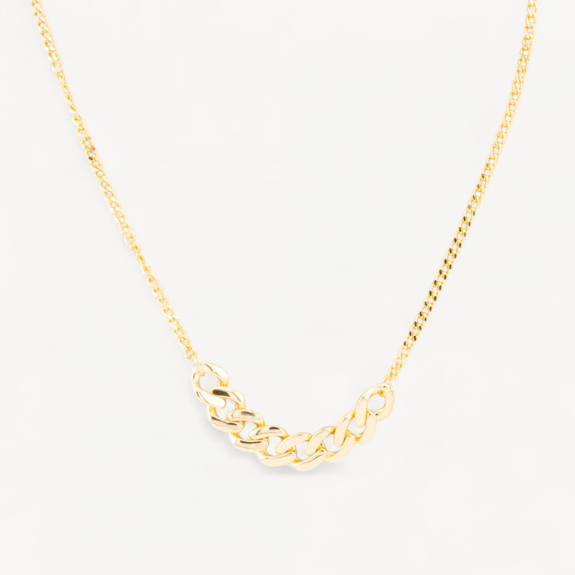 Collana In Argento 925 Con Catena Dorata-925 SILBER HALSKETTEN | Worldofjewel.com