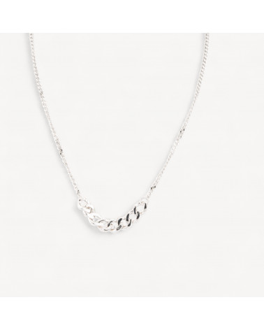 Collana In Argento 925 Con Catena Rodiata-925 SILBER HALSKETTEN | Worldofjewel.com