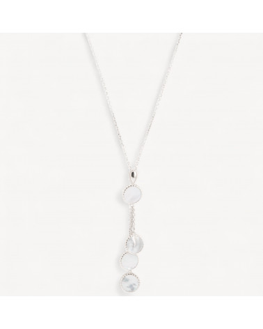Collana In Argento 925 Con Pendenti Con Madreperla-925 SILBER HALSKETTEN | Worldofjewel.com