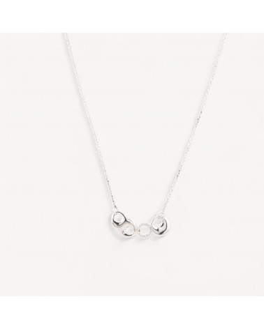 Collana In Argento 925 Con Pendenti Con Zirconi-COLLIERS EN ARGENT 925 | Worldofjewel.com