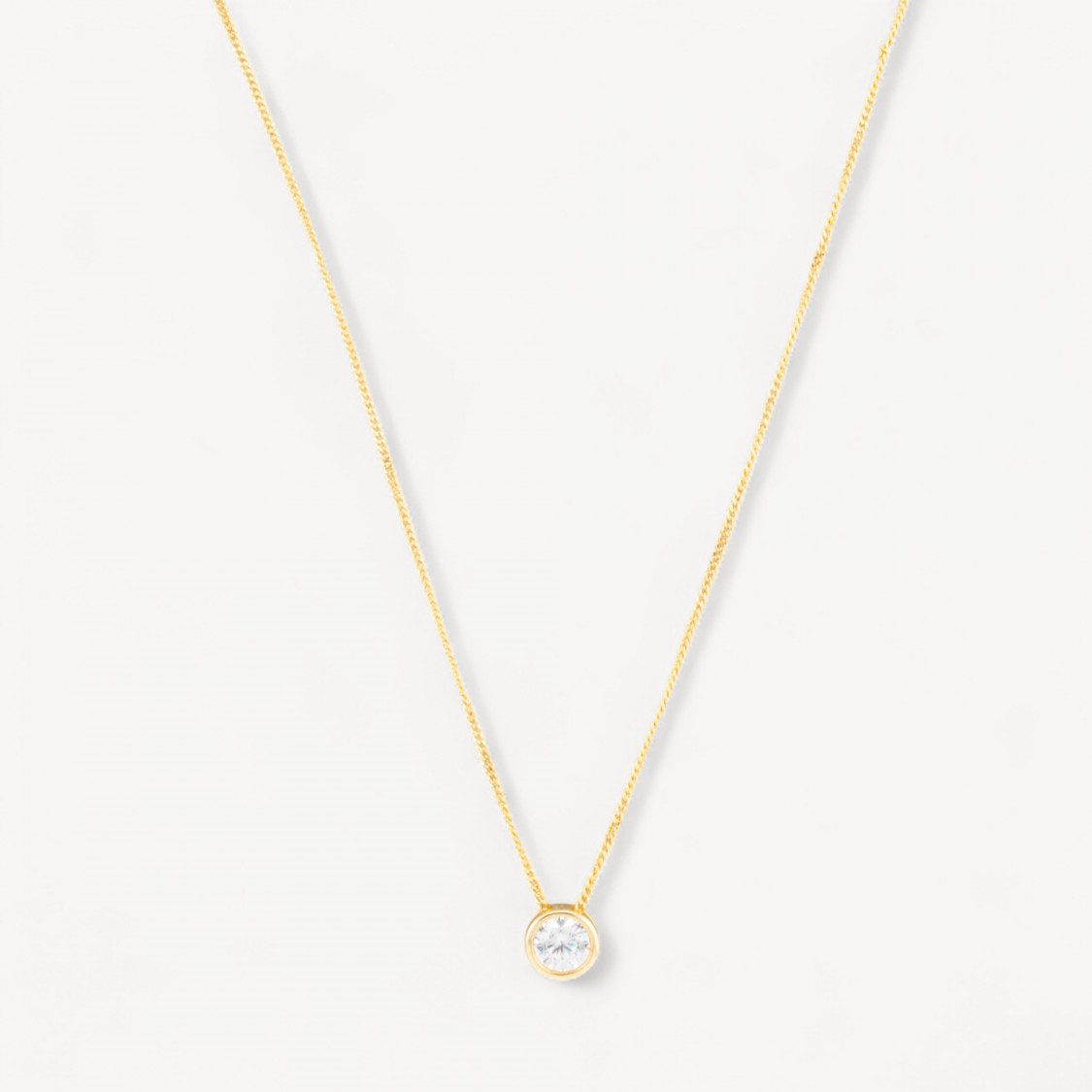 Collana In Argento 925 Con Pendenti Con Zirconi Dorata-COLLIERS EN ARGENT 925 | Worldofjewel.com