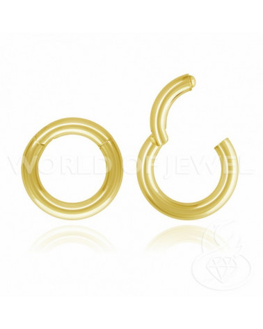 Chiusura Di Argento 925 Gancio A Ciambella Con Chiusura Invisibile 16mm Canna 3mm 2pz Dorato-CHIUSURE IN ARGENTO 925 FAI DA TE | Worldofjewel.com