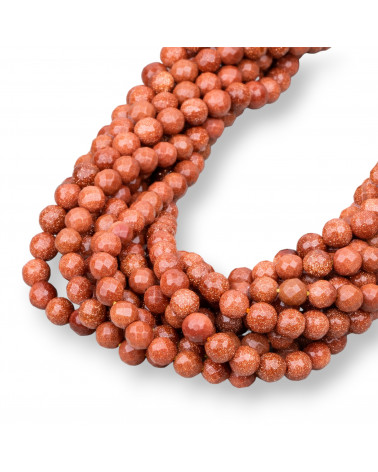 Pietra Del Sole Gold Perlina Tonda Sfaccettata 6mm-PIEDRA DEL SOL ORO | Worldofjewel.com