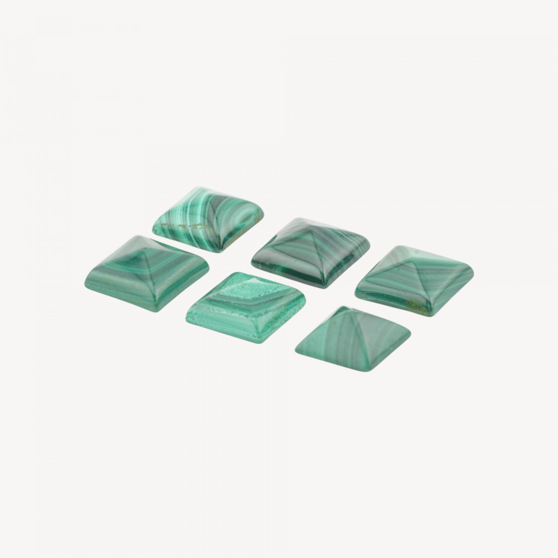 Cabochon pyramidal en malachite 10 x 4,5 mm, lot de 6-CABOCHON DE PIERRES DURES | Worldofjewel.com
