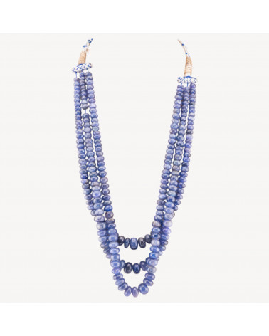 Collana Di Tanzanite A Gradazione con 3 Fili 5,5-11,5mm-GIOIELLI E BIJOUX LINEA PREMIUM | Worldofjewel.com