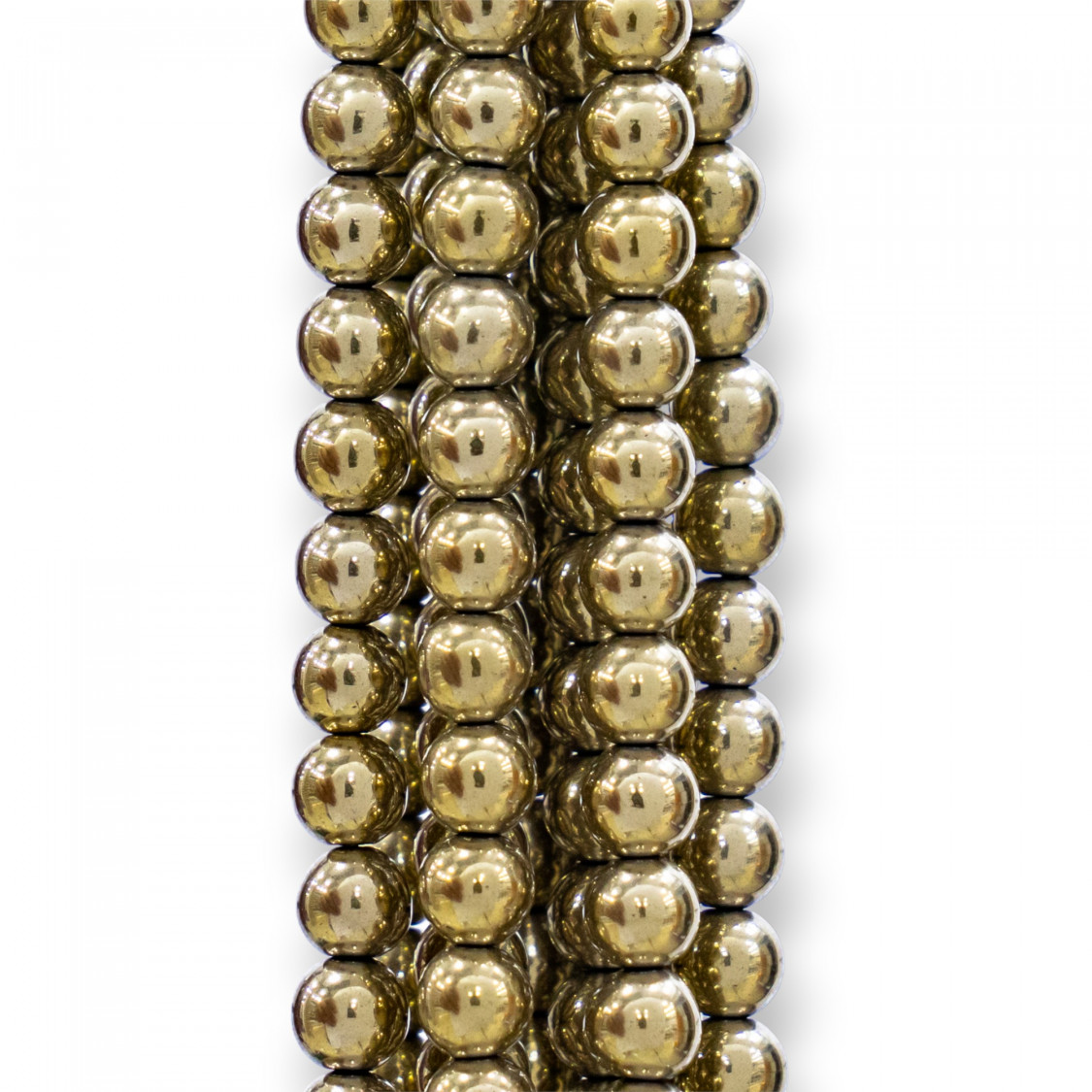 Hématite pyrite ronde lisse 6 mm-HÉMATITE | Worldofjewel.com