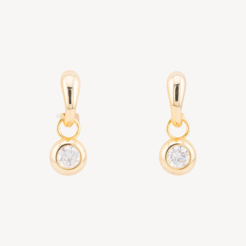 Boucles d'oreilles en argent 925 avec pendentif lumineux 5 x 23 mm (1 paire)