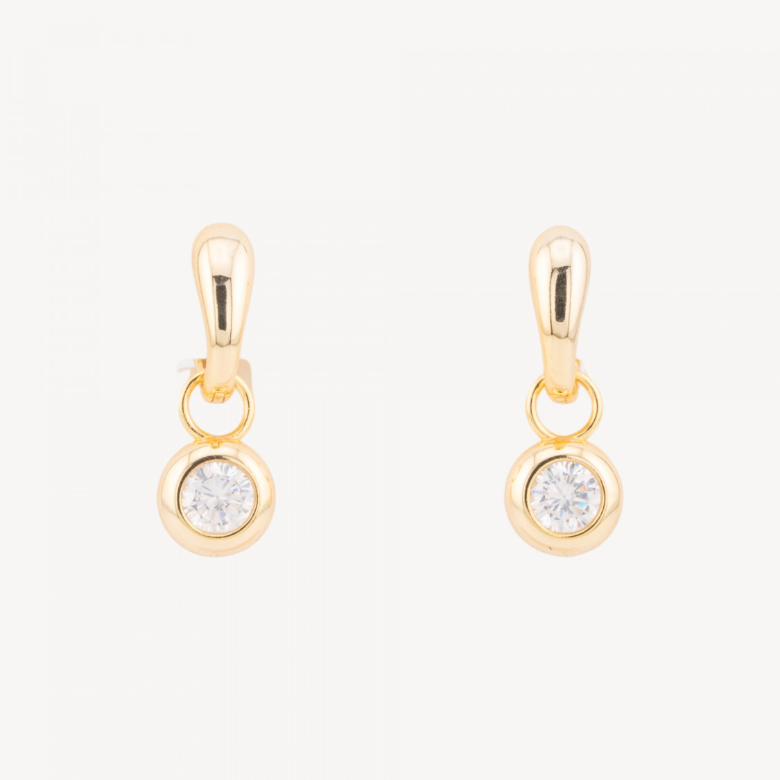 Ohrringe aus 925er Sterlingsilber mit Anhänger (5 x 23 mm, 1 Paar)-LUX 925 SILBER UND ZIRKONIA OHRRINGE | Worldofjewel.com