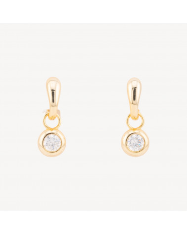 Orecchini In Argento 925 Con Punto Luce Pendente 5x23mm 1 Coppia-ORECCHINI ARGENTO 925 LUXE | Worldofjewel.com