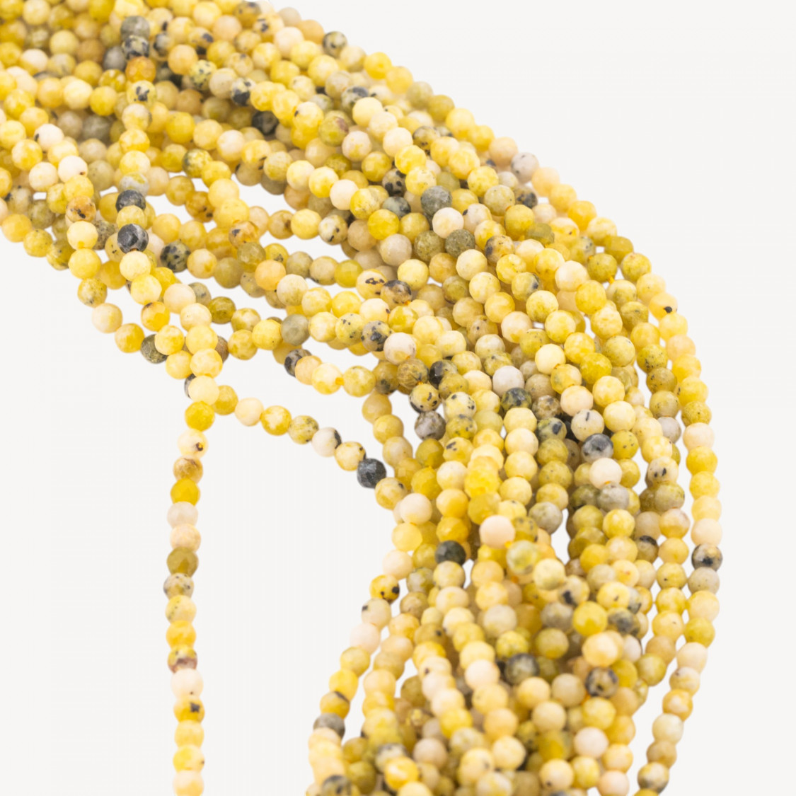 Quarzo Lemond Perline Diamond Cut 3,5mm-QUARTZ CITRON | Worldofjewel.com