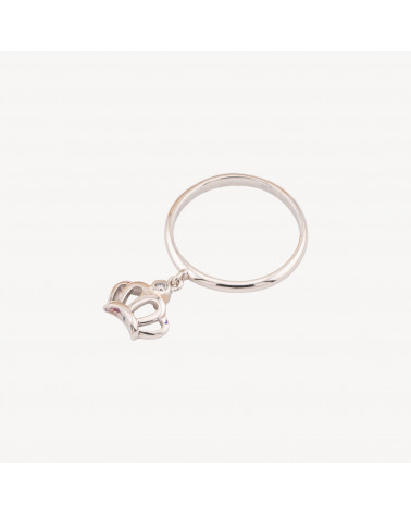 Anello Di Argento 925 1pz Con Corona e Punto Luce-ΔΑΧΤΥΛΙΔΙΑ 925 ΑΣΗΜΙ | Worldofjewel.com