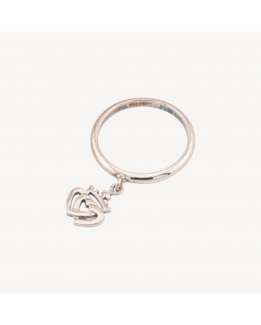 Anello Di Argento 925 1pz Con Cuori Incrociati-ΔΑΧΤΥΛΙΔΙΑ 925 ΑΣΗΜΙ | Worldofjewel.com