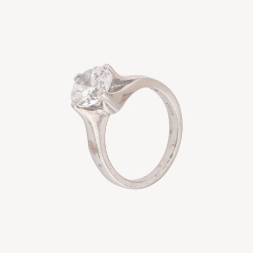 925 Silver Ring 1pc with CZ Zircon