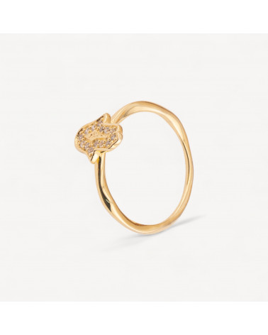 Anello Di Argento 925 1pz Con Zirconi MOD. Mano di Fatima-ANELLI DI ARGENTO 925 | Worldofjewel.com