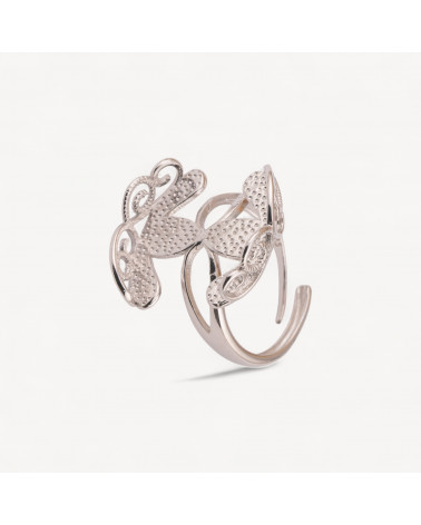 Base Per Anelli Di Argento 925 Misura Regolabile Con Castone-BASE PER ANELLI | Worldofjewel.com