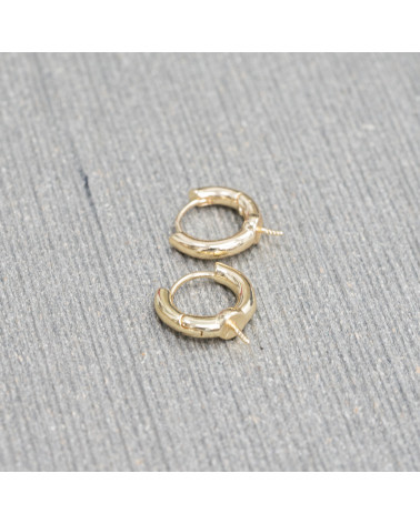 Base Per Orecchini Di Bronzo 16mm 10 Paia Dorato-BASI PER ORECCHINI IN OTTONE E BRONZO | Worldofjewel.com
