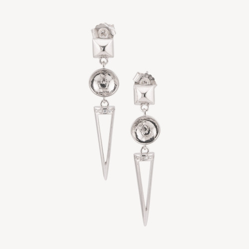 Ohrringverschlüsse aus 925er Sterlingsilber mit Zirkonia- und Perlenfassungen, 2 Paar