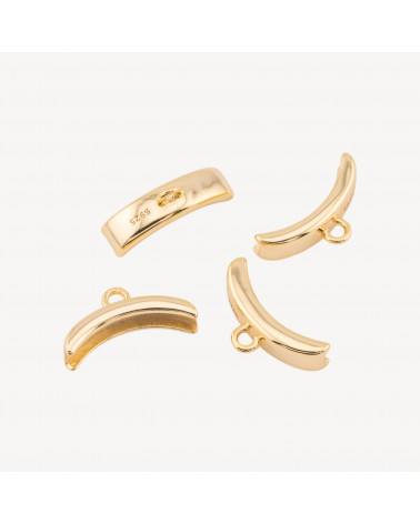 Componente Gancio Pendente Finale In Argento 925 4x16mm 4pz Dorato-CHIUSURE IN ARGENTO 925 FAI DA TE | Worldofjewel.com