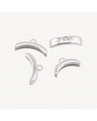 Componente Gancio Pendente Finale In Argento 925 4x16mm 4pz Rodiato-CHIUSURE IN ARGENTO 925 FAI DA TE | Worldofjewel.com