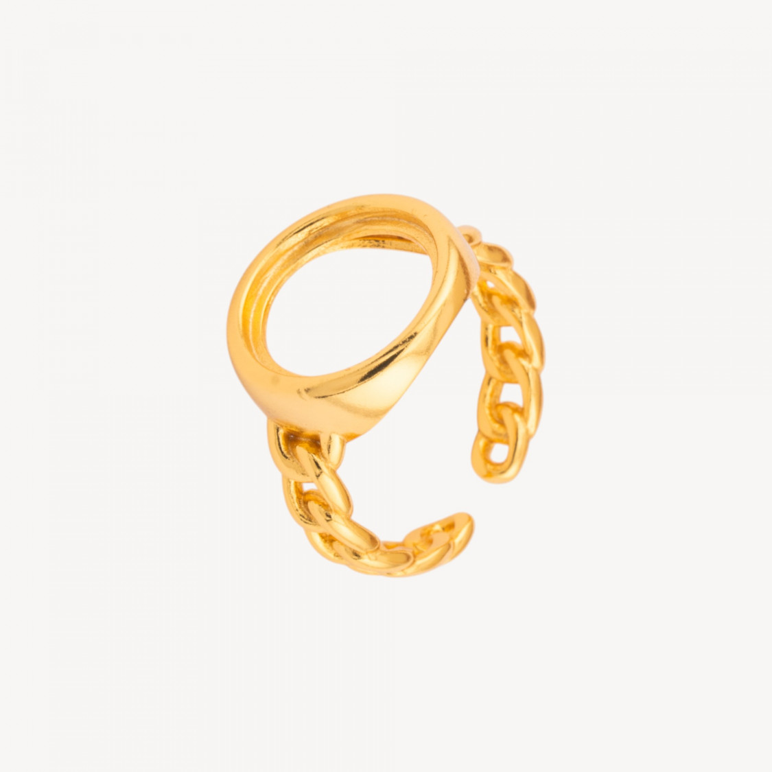 Bague en argent 925, taille ajustable, avec lunette-BASE POUR ANNEAUX | Worldofjewel.com