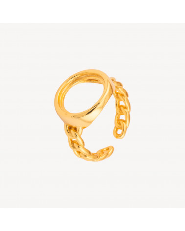 Base Per Anelli Di Argento 925 Misura Regolabile Con Castone-BASIS FÜR RINGE | Worldofjewel.com