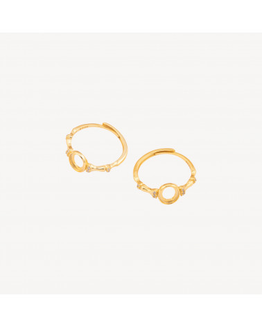 Base Per Anelli Di Argento 925 Misura Regolabile Con Castone 2pz-BASIS FÜR RINGE | Worldofjewel.com