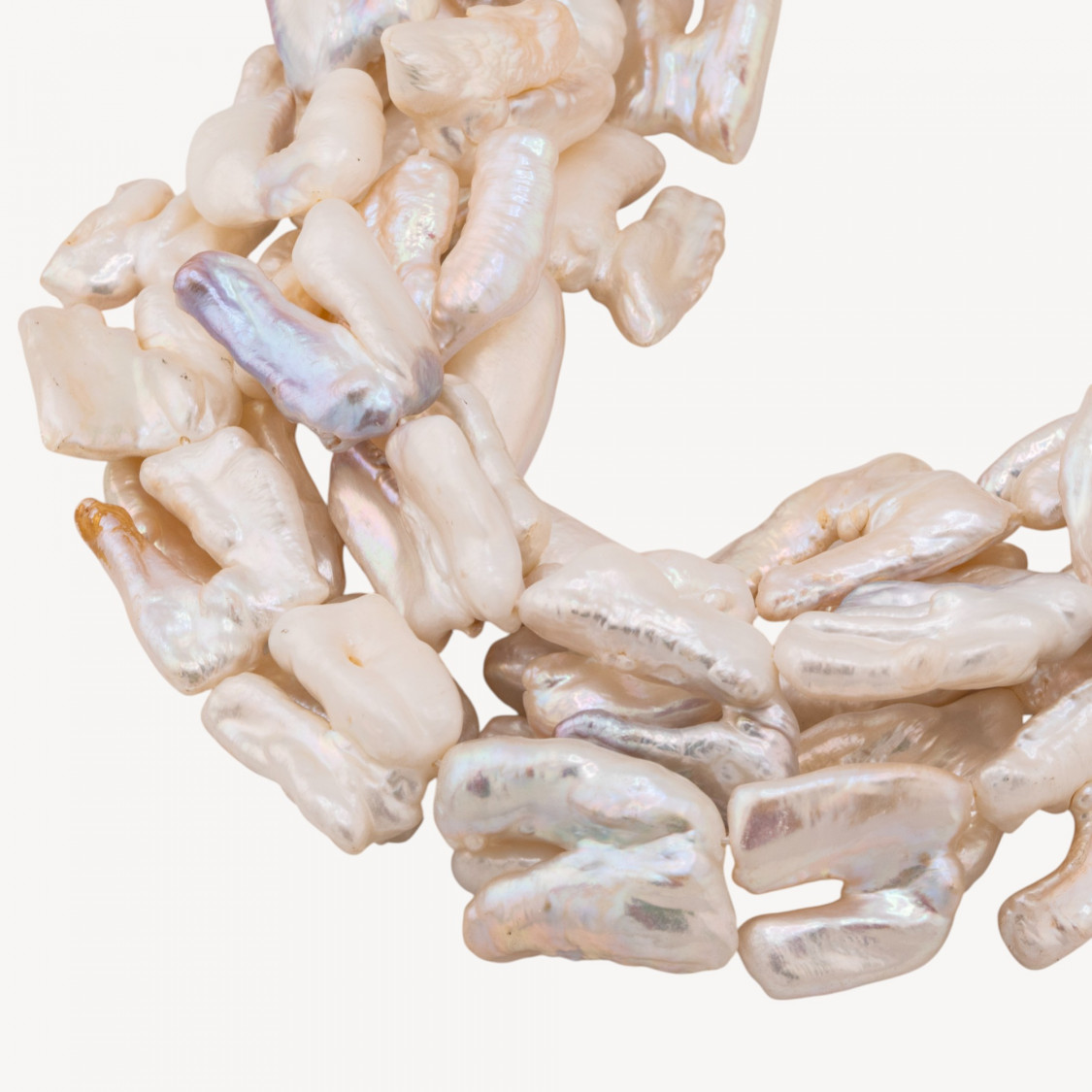 Perle Di Fiume Barocche Keshi Bianche-PERLE KESHI DI FIUME | Worldofjewel.com