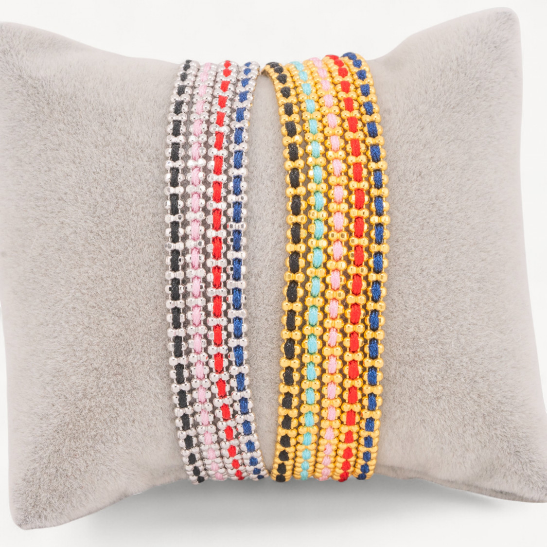 Pulsera tejida de plata 925 con cierre de mosquetón-PLATA 925 | Worldofjewel.com