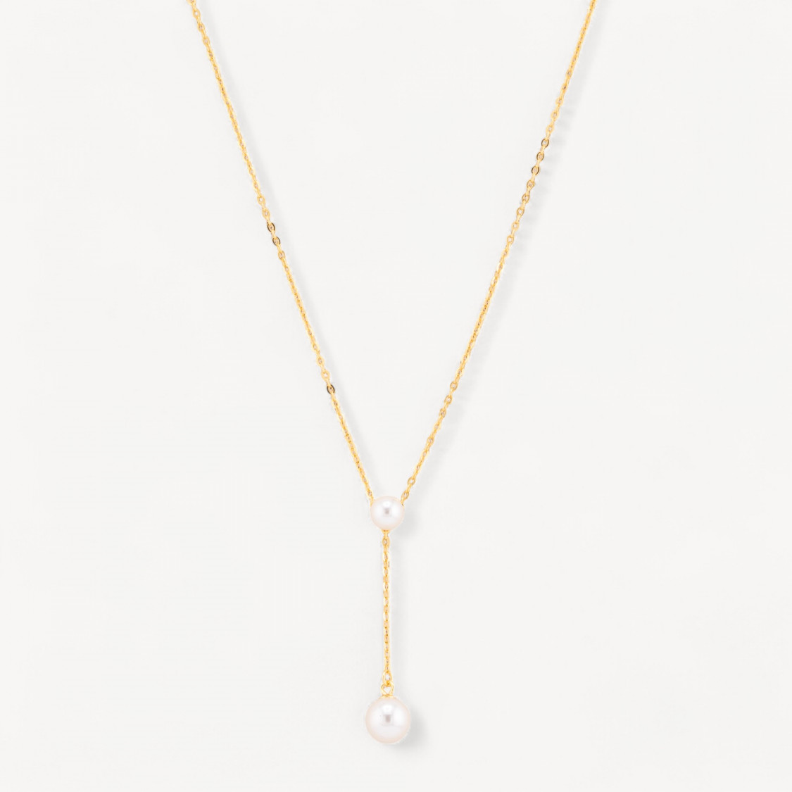 Collana In Argento 925 Con Perle MOD3892 Dorato-COLLARES DE PLATA 925 | Worldofjewel.com