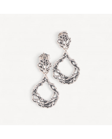 Orecchini Gioiello In Argento 925 Microfusione Goccia 16x25mm MOD4485-SILVER 925 DESIGN ITALY | Worldofjewel.com