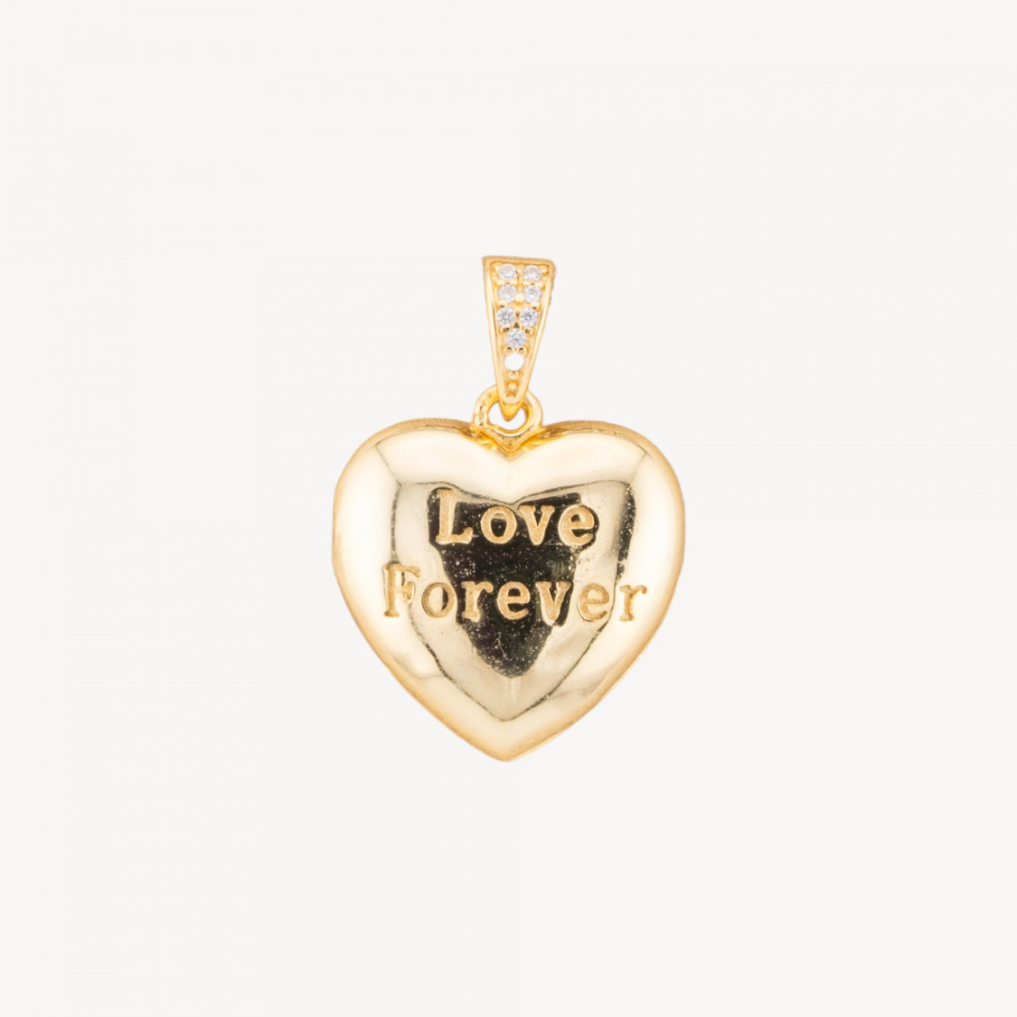 Pendente Ciondolo In Argento 925 Con Zirconi Apribile 18mm MOD4543 1pz Dorato-ARGENT 925 DESIGN ITALIE | Worldofjewel.com